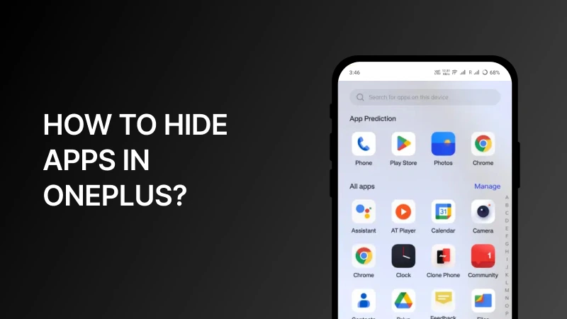 How to Hide Apps in OnePlus