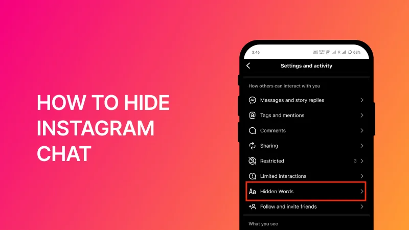 How to Hide Instagram Chat