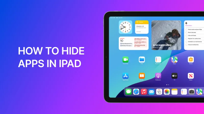 How to Hide Apps in iPad